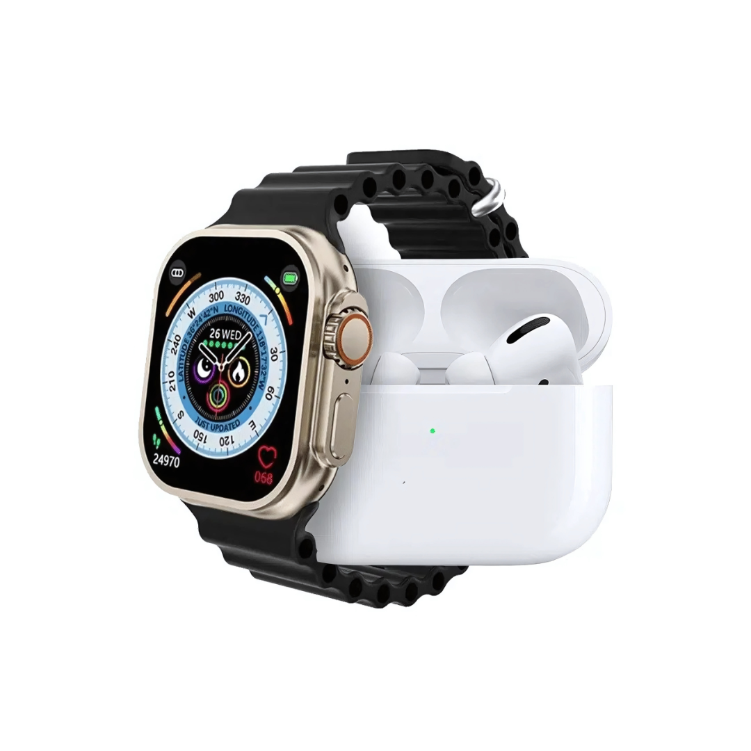 I20 Ultra Max Smart Watch with Wireless Earphones
